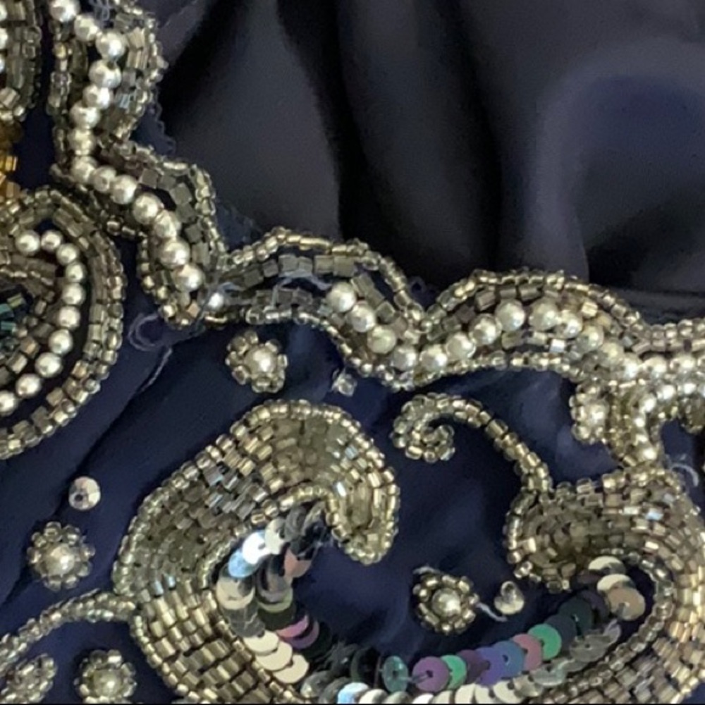 Vintage Lawrence Kazar Beaded Cocktail Dress - Picture 14 of 15
